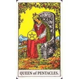 Tarot Rider Waite Smith en français - reine de pentacles