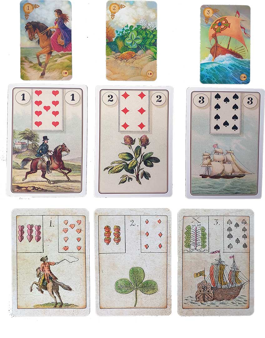 Différentes version du Petit Lenormand