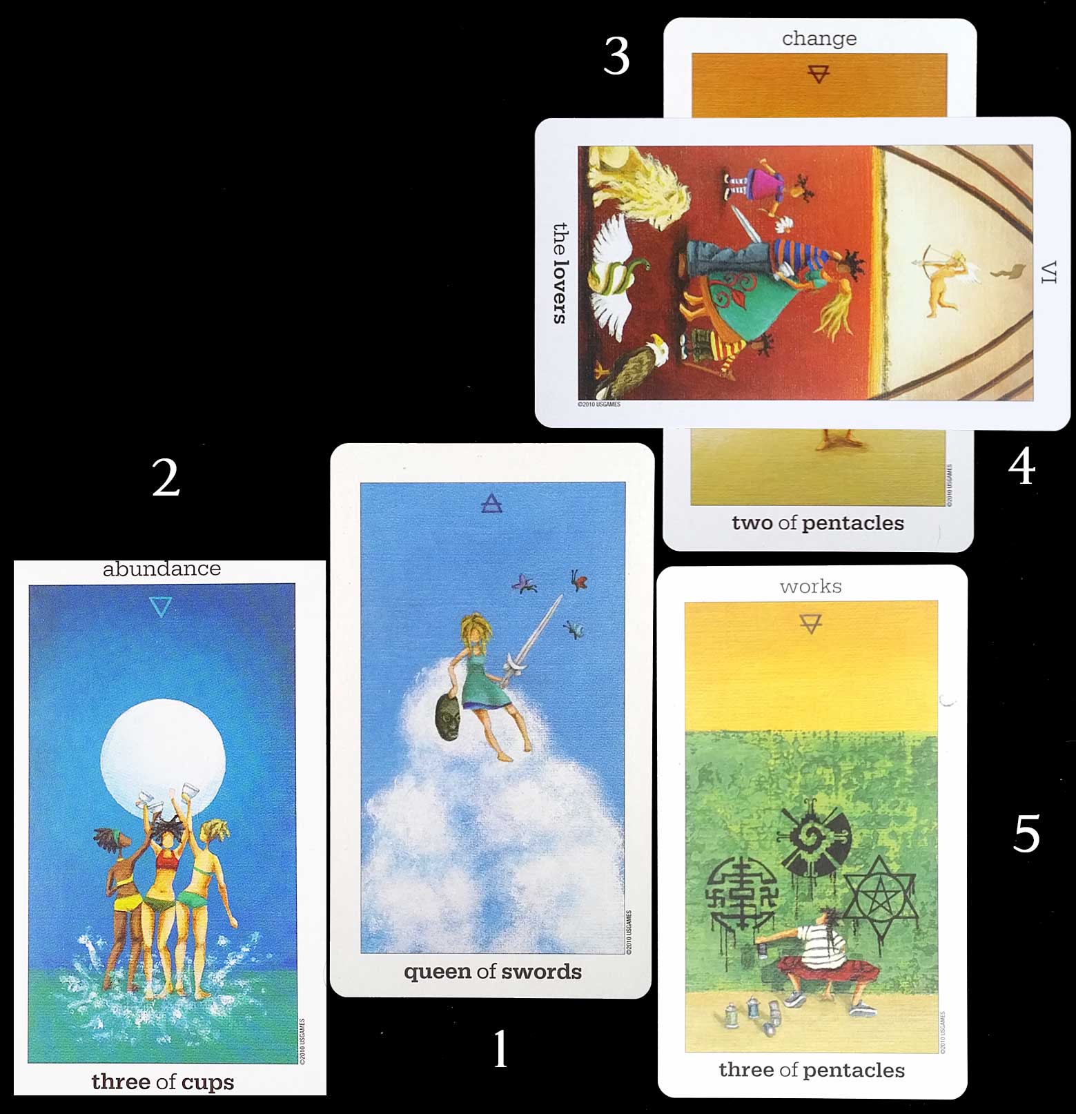 Test du Sun and Moon Tarot - Tirage 3